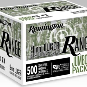 Remington Range Ammunition 9mm Luger 115 Grain Full Metal Jacket Remington Range Ammunition